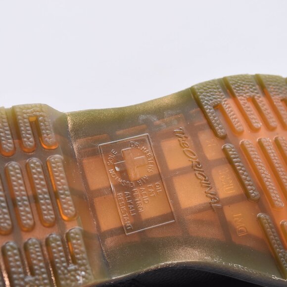 Dr. Martens Black Combat Boots Pascal Virginia Leather Lace Up Women Sz 7 US - Picture 13 of 15